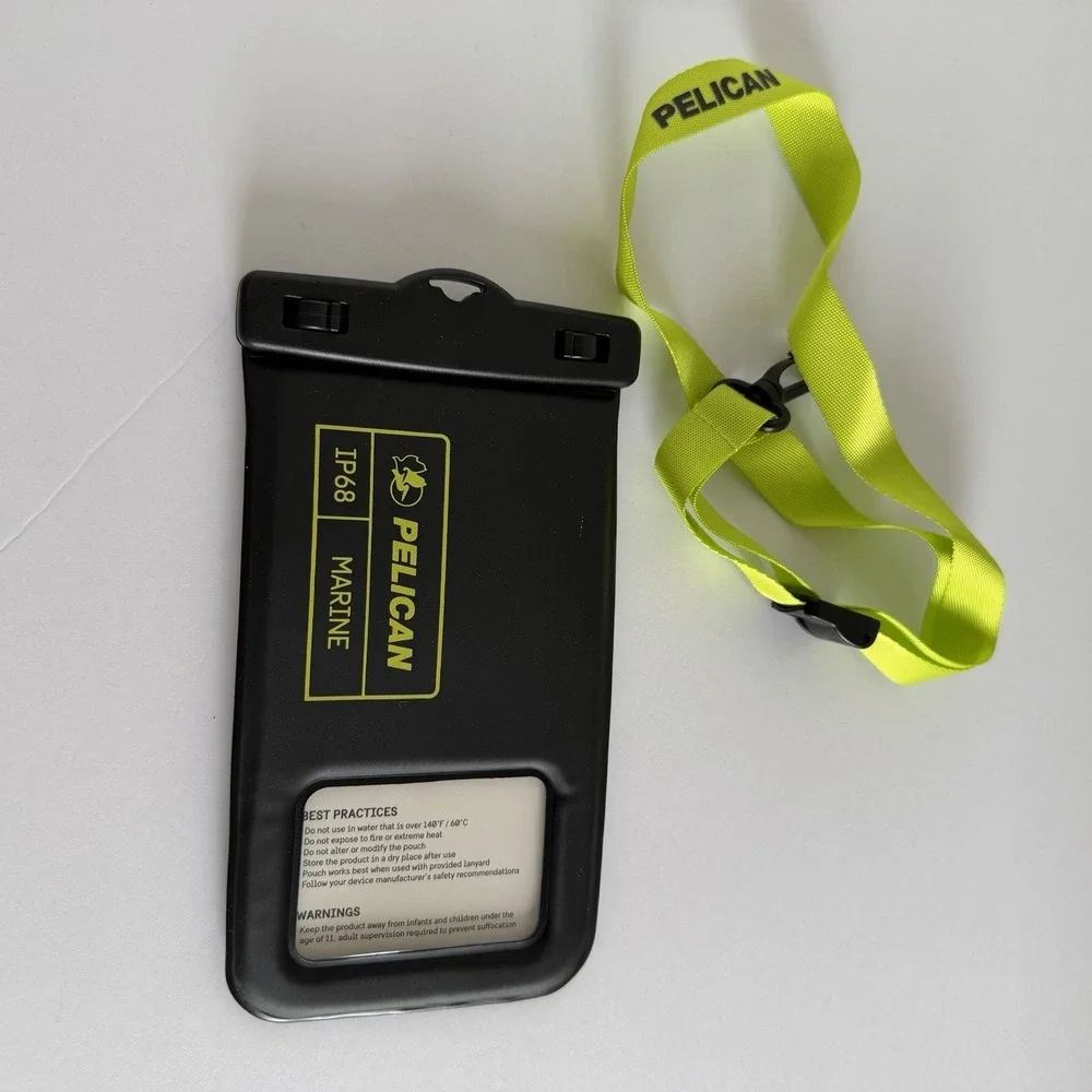 Pelican Marine - IP68 Waterproof Floating Protection‎ Phone Pouch/Case w Lanyard